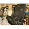 Image 1 : LARGE LOT OF ASSORTED ITEMS INCLUDING; WINDOWS, KITCHEN SAMPLE DISPLAYS, PLASTIC TOTES, PLASTIC