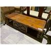 Image 1 : LARGE WOOD COFFEE TABLE 60" X 24" X 17"