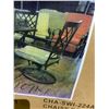 Image 2 : 2 SWIVEL PATIO DINING ARM CHAIR *NEW IN BOX*