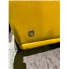 Image 2 : NATUZZI, YELLOW, LEATHER SOFA SOME MARKS