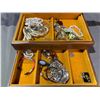 Image 2 : JEWELRY BOX WITH ASSORTED JEWELRY CONTENTS
