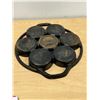 Image 3 : Lodge USA Cast Iron Mini Cake Pan - approx: 13" handle to handle