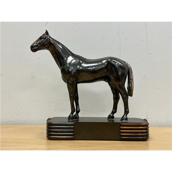 Vintage Metal Horse Trophy / Statue by Dodge Inc - Approx: 7.5"T 7"W