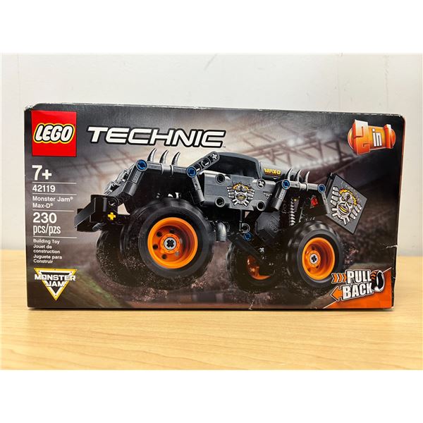 New Sealed Lego Technic Max-D Monster Jam # 42119 - some box wear, see all photos