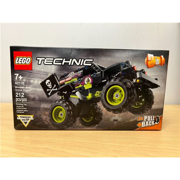 New Sealed Lego Technic Grave Digger Monster Jam # 42118 - some box wear, see all photos