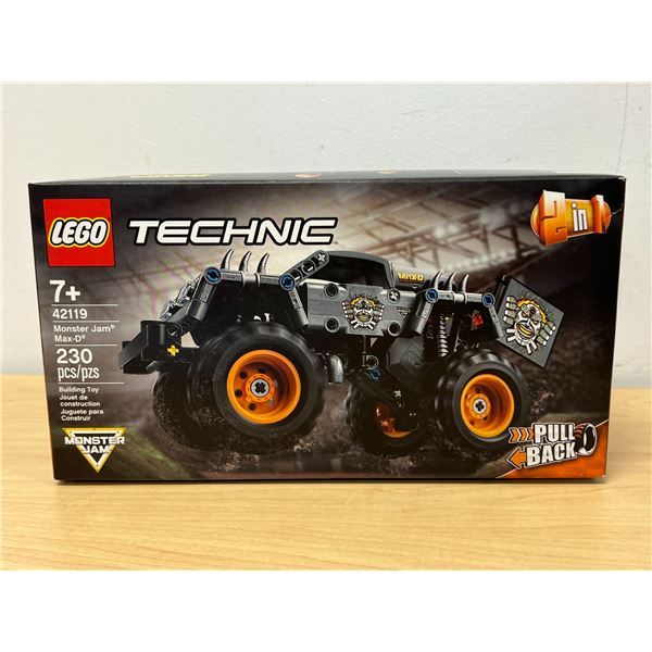 New Sealed Lego Technic Max-D Monster Jam # 42119 - some box wear, see all photos
