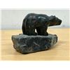 Image 3 : Polar Bear Stone Carving - Possibly soapstone - smaller 4.25" - see all photos