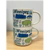 Image 1 : 2 Winnipeg Manitoba Starbucks Coffee Mugs - Been There Series - larger/oversized