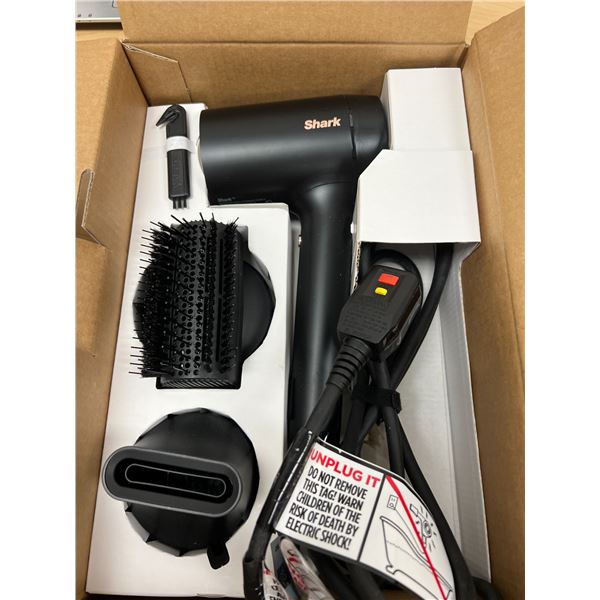 Shark Hyper Air Hair Dryer with Box & accessories as pictured - tested quickly, working