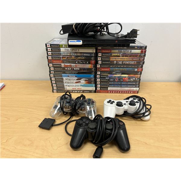 Playstation 2 PS2 Console with Games & accessories as pictured - Not tested