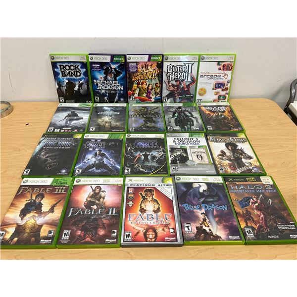 20 XBOX & XBOX 360 Games as pictured - good variety - Not tested