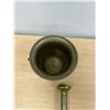 Image 5 : Heavy Brass Mortar & Pestle - Mortar 4.25"T 5.5"W Pestle 9"