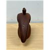 Image 3 : Unusual Abstract Wood Carving Sculpture - Approx: 7.5"W 5.5"T