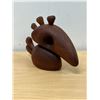 Image 4 : Unusual Abstract Wood Carving Sculpture - Approx: 7.5"W 5.5"T