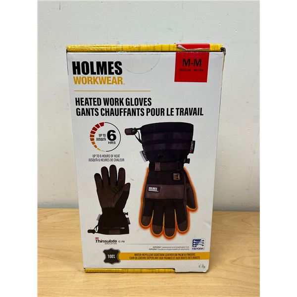 Holmes Workwear Heated Work Gloves Size M - open box, look new - see photos