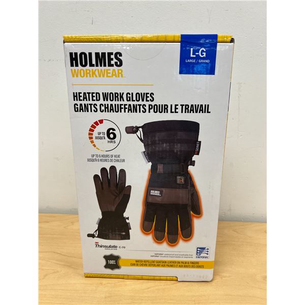 New Holmes Workwear Heated Work Gloves - Size L - see photos