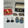 Image 2 : Cufflinks lot.  6 pairs of men's cufflinks.  Mix of vintage and modern