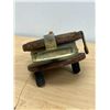 Image 7 : Vintage Wood / Brass Fishing Reel - lager approx; 6" Nice décor item,  see all photos