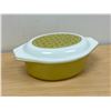 Image 1 : Vintage Pyrex "Wicker" Pattern 1.5 Qt. Oval Casserole with lid - nice overall