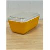 Image 2 : Vintage Pyrex Orange Fridge / Butter Dish 1.5 Pt - nice dish with nice lid!