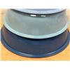 Image 2 : 4 Pyrex Shades of Blue Nesting Mixing Bowls - nice - Largest 4L