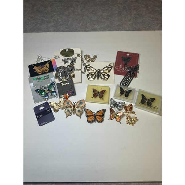 Butterfly Jewelry and accessories Lot - see description and photos