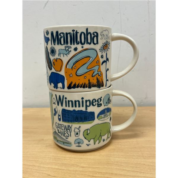 Starbucks Manitoba & Winnipeg Coffee mugs - Been There series - larger oversized