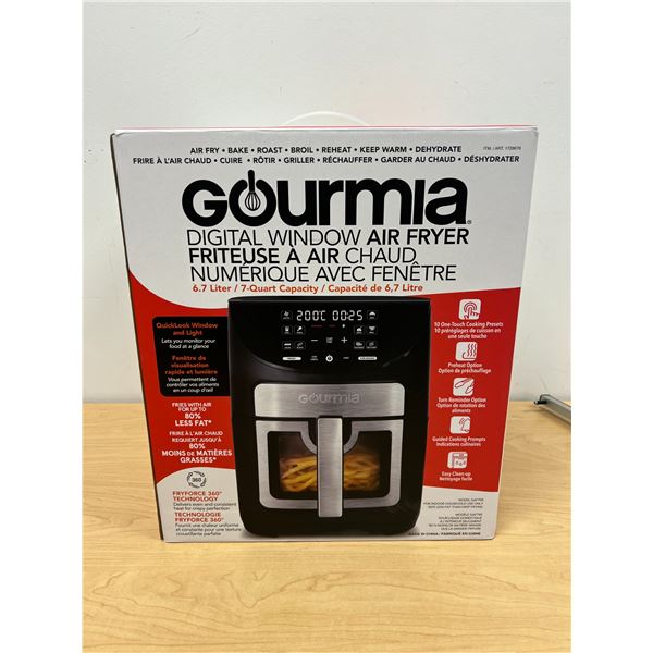 Gourmia 7 Qt. Digital Window Air Fryer - open box, looks new - see photos