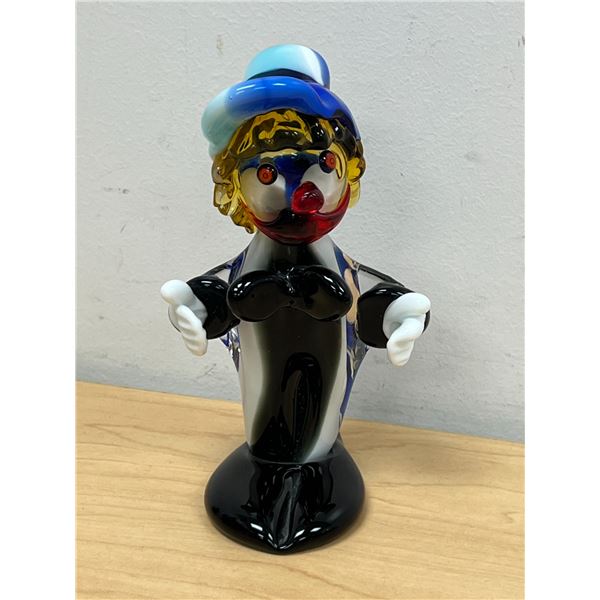 Art Glass Clown Figure (Murano?) Approx: 6.5"T see all photos