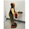 Image 5 : Butler / Waiter Floor Statue with Removeable Tray - Nice details - Approx: 38"T 13"W