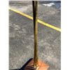 Image 10 : Mid Century Brass / Wood Floor Lamp - Works - 55.5"T 19.5"W see all photos