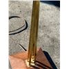 Image 4 : Mid Century Brass / Wood Floor Lamp - Works - 55.5"T 19.5"W see all photos