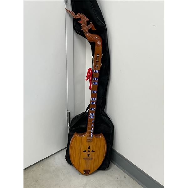 Thai Laos Isan Phin 3 String Mandolin - see all photos 39"