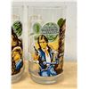 Image 2 : 2 Vintage Star Wars Chewbocca Drinking Glasses - Burger King Promo 5.5"