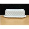 Image 2 : Vintage Fenton Hobnail Milk Glass Creamer Sugar & Butter Dish as pictured