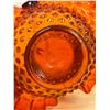 Image 5 : Vintage Fenton Orange Art Glass Basket Candy Dish / Centerpiece Approx: 7.25"T 6.5"W