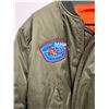 Image 4 : Green with Orange Interior Flight Jacket as pictured - 12" across Shoulders 13" armpit to bottom