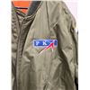 Image 5 : Green with Orange Interior Flight Jacket as pictured - 12" across Shoulders 13" armpit to bottom