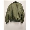 Image 9 : Green with Orange Interior Flight Jacket as pictured - 12" across Shoulders 13" armpit to bottom