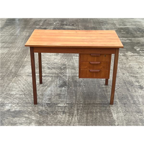 Mid Century Danish Teak Writing Desk as pictured - Approx: 38.5x25" & 28.75"T