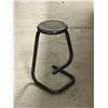 Image 1 : Vintage Metal Paperclip Style Stool as pictured - Approx: 28"T seat 12" across
