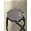 Image 2 : Vintage Metal Paperclip Style Stool as pictured - Approx: 28"T seat 12" across