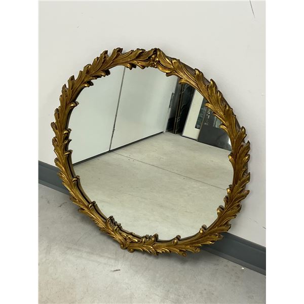 Vintage Decorative Round Wall Mirror - Larger Approx 28" see all photos