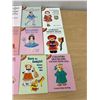 Image 4 : Lot of 15 mini Paper Doll Books as pictured - Look new/unused