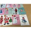 Image 2 : Lot of 15 mini Paper Doll Books as pictured - Look new/unused