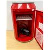 Image 4 : Coca-Cola Coke Mini Fridge - 18"T 11"W not tested, as pictured