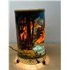 Image 6 : Vintage 1950s Econolite Forest Fire Motion Lamp as pictured - some warping to shade, see photos