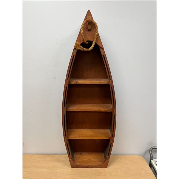 Canoe / Boat Display Shelf - Approx: 44.5"T 15.5"W 5.75"D
