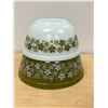 Image 1 : 2 Pyrex Crazy Daisy Spring Blossom Mixing Bowls - nice overall 1.5 & 2.5 Qt