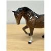 Image 2 : Beswick England Glossy Horse Figurine - Stocky Jogging Mare - Approx: 8.5"W 5.75"T